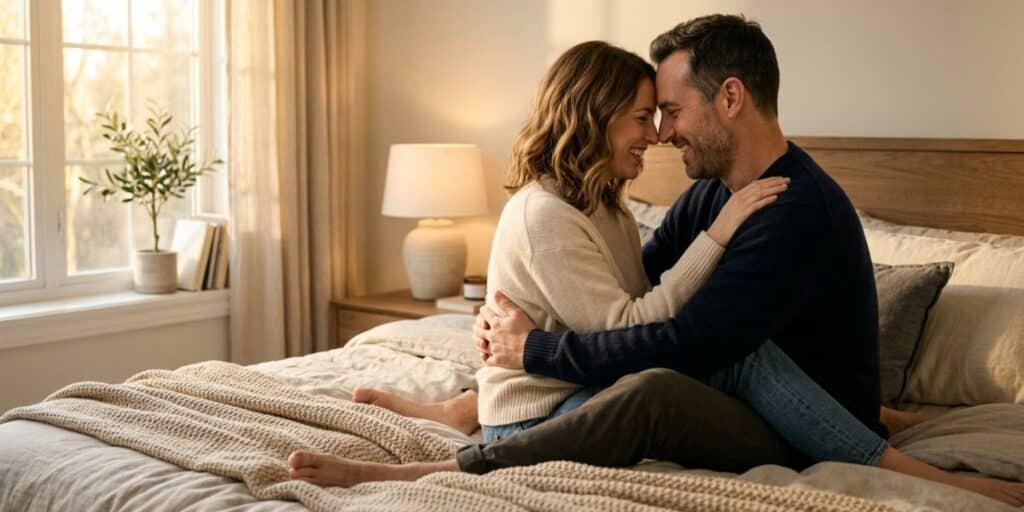 Couple épanoui grâce à une meilleure endurance sexuelle masculine